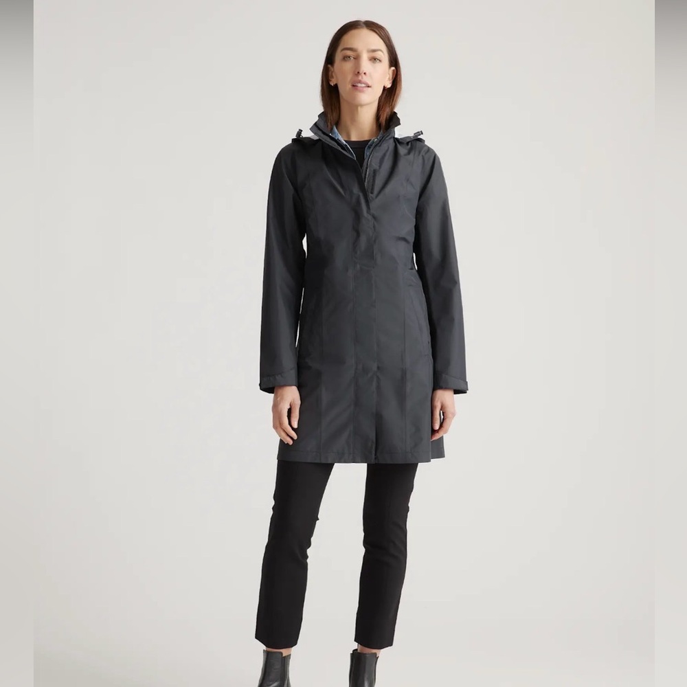 Quince Long Weatherproof Lightweight Rain Jacket